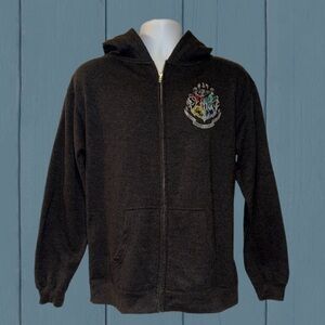 Harry Potter Hogwarts Crest Zip Hoodie Kids XL | Wizarding World Licensed